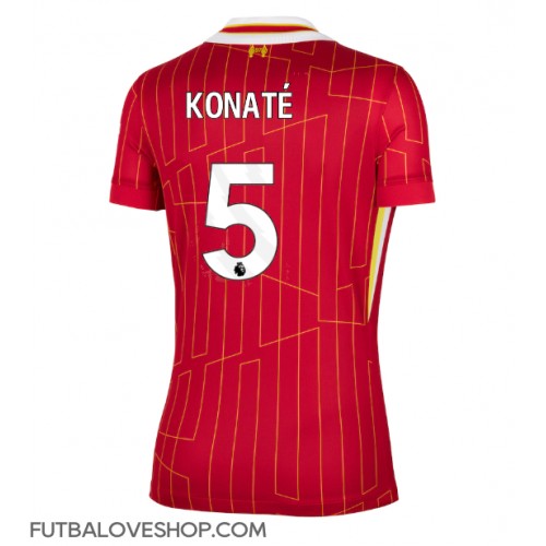 Dres Liverpool Ibrahima Konate #5 Domáci pre Ženy 2024-25 Krátky Rukáv